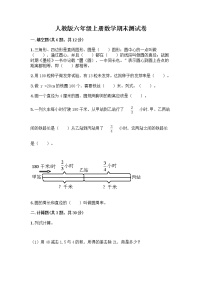 人教版六年级上册数学期末测试卷（精练）