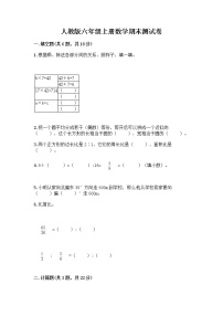 人教版六年级上册数学期末测试卷（原创题）