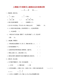 人教版六年级数学上册 第一学期期末复习综合检测试题测试卷 (115)