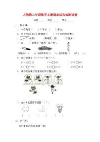 人教版二年级数学上册 第一学期期末质量综合检测试题测试卷 (43)