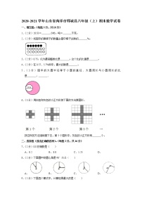 2020-2021学年山东省菏泽市郓城县六年级（上）期末数学试卷（含答案）