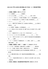 2020-2021学年云南省玉溪市峨山县六年级（上）期末数学模拟试卷（含答案）