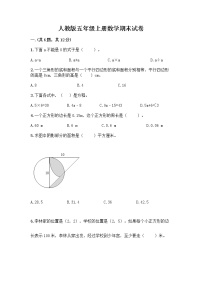 人教版五年级上册数学期末试卷含答案（典型题）