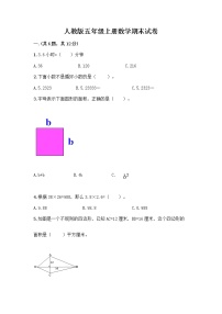 人教版五年级上册数学期末试卷含答案（夺分金卷）