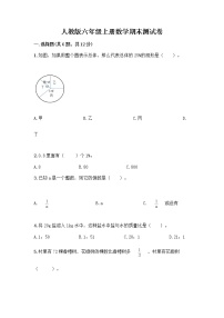人教版六年级上册数学期末测试卷含答案（实用）