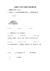 人教版六年级上册数学期末测试卷及1套完整答案