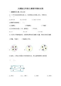 人教版五年级上册数学期末试卷（各地真题）