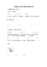 人教版五年级上册数学期末试卷（能力提升）