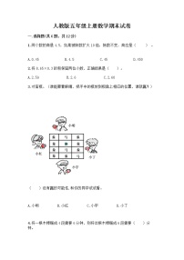 人教版五年级上册数学期末试卷（易错题）