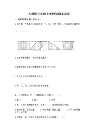 人教版五年级上册数学期末试卷（轻巧夺冠）