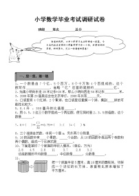 （）人教数学 六年级下册 小升初毕业模拟测试卷8（含答案解析）