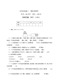 专项训练卷二　图形的面积（试题）2021-2022数学五年级上册 北师大版 含答案