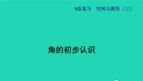 2021二年级数学上册总复习空间与图形(三)角的初步认识授课课件新人教版