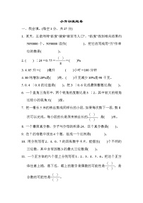 2022年苏教版小学数学六年级下册小升初测试卷02（含答案）