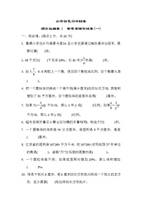 2022年苏教版小学数学六年级下册小升初满分压轴卷01（含答案）