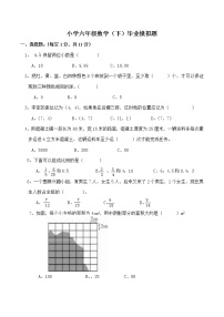 小学六年级数学（下）毕业模拟题(无答案）西师大版