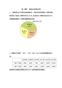 小学数学苏教版六年级下册一 扇形统计图第2课时课后复习题