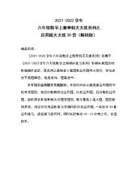 2021-2022学年六年级数学上册寒假天天练系列之应用题天天练30套（解析版）