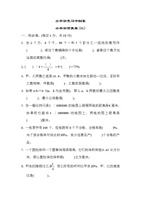 2022年苏教版小学数学六年级下册小升初仿真卷03（含答案）