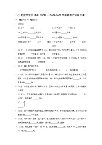 小升初数学复习试卷（试题）-2021-2022学年数学六年级下册（6）(含答案）