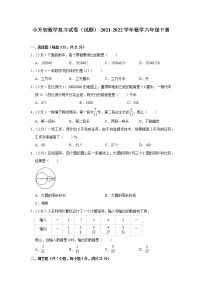 小升初数学复习试卷（试题）-2021-2022学年数学六年级下册5（含答案）