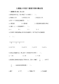 人教版六年级下册数学期中测试卷附完整答案（夺冠系列）