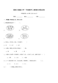 2021-2022学年最新人教版小学一年级数学上册期末训练试卷