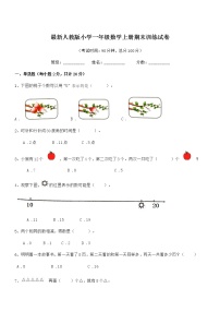 2020-2021学年最新人教版小学一年级数学上册期末训练试卷