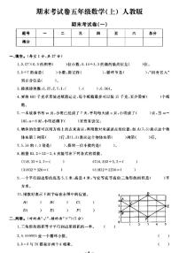 《期末精选卷》五年级上册数学人教版