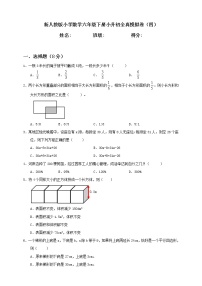 新人教版小学数学六年级下册小升初全真模拟卷（四）含答案