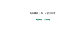小学第一单元 百分数百分数和分数、小数的互化教学演示课件ppt