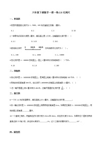 北师大版六年级下册二 比例比例尺同步练习题