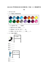 2020-2021学年黑龙江省大庆市肇州县二年级（上）期末数学试卷（含答案）