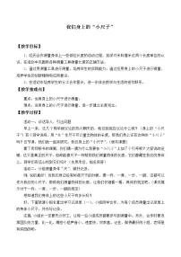 小学青岛版 (五四制)我们身上的“小尺子”教案