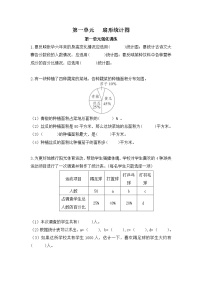 小学数学苏教版六年级下册一 扇形统计图精练