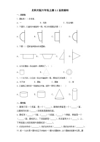 2020-2021学年面的旋转同步测试题