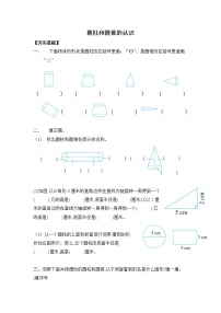 苏教版六年级下册二 圆柱和圆锥课时练习