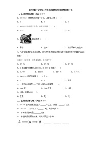 北师大版小学数学三年级下册期中满分必刷特训卷（十）（word版，含答案）