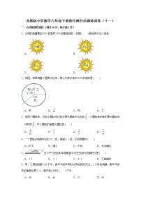 苏教版小学数学六年级下册期中满分必刷特训卷（十一）（word版，含答案）