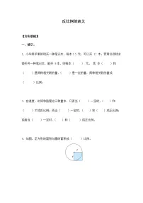 小学数学苏教版六年级下册六 正比例和反比例精练
