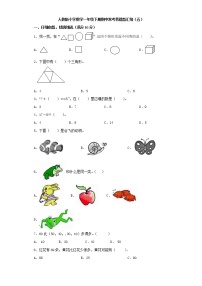 人教版小学数学一年级下册期中常考易错题汇编（五）（word版，含答案）