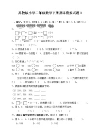 二年级数学下册期末检测 (2)