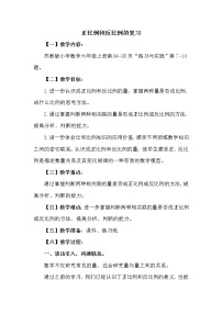 小学数学苏教版六年级下册1. 数与代数教案设计