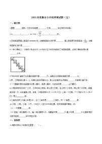 六年级下册数学试题--2021河北衡水小升初冲刺试题（五） 人教新课标 含答案