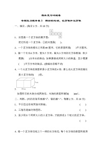 冀教版数学五年级下册期末复习冲刺卷 专项能力提升卷3 图形的运动、长方体和正方体 (含答案)