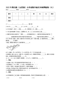 2022年青岛版（五四制）小升初数学最后冲刺押题卷（七）（有答案，带解析）