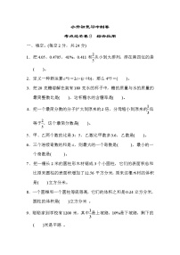 冀教版数学小升初复习冲刺卷考点过关卷8综合应用(含答案)