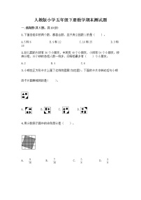 人教版小学五年级下册数学期末测试题（典优）word版