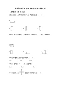 人教版小学五年级下册数学期末测试题（夺冠系列）word版