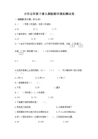 小学五年级下册人教版数学期末测试卷附答案（基础题）